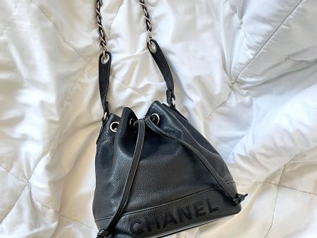 Chanel Caviar Chain Bucket Bag Cheap