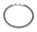 ETHOS RHOD PLTD 080 SILK ROPE CHAIN 8.5  Discount