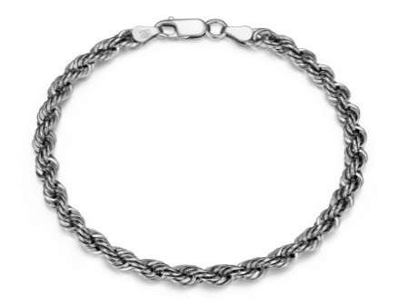 ETHOS RHOD PLTD 080 SILK ROPE CHAIN 8.5  Discount