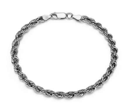 ETHOS RHOD PLTD 080 SILK ROPE CHAIN 8.5  Discount