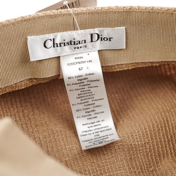 Christian Dior Newsboy Cap Beige on Sale