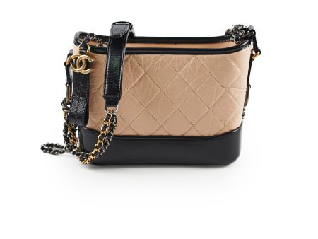 Chanel Small Gabrielle Beige Black Fashion