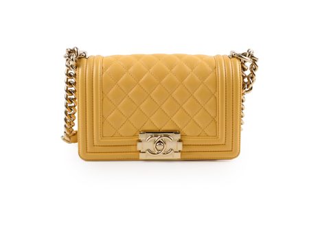 Chanel Small Boy Yellow Fashion