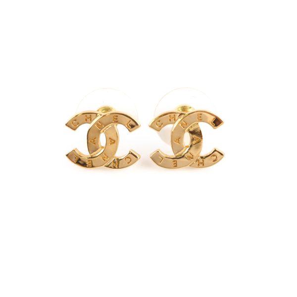 Chanel CC Gold Earrings Costume Jewellery on Sale