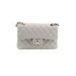 Chanel Small Caviar Double Classic Flap Dove Grey Microchipped For Cheap