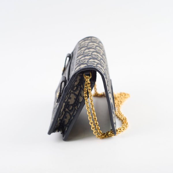 Christian Dior Montaigne Belt Bag with Chain Navy Online Sale