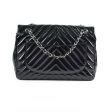 Chanel Jumbo Single Flap Chevron Black For Cheap