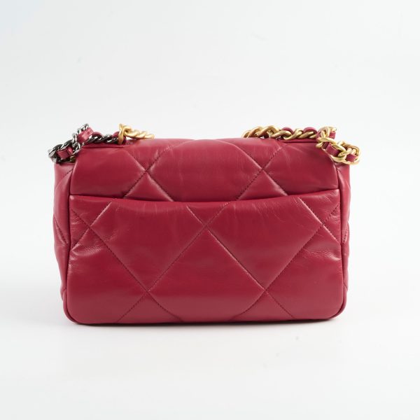 Chanel Small 19 Dark Red 28 Series Online Hot Sale