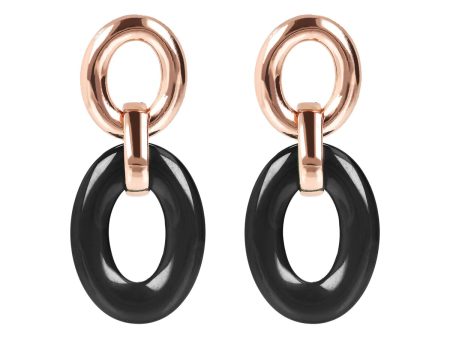 Bronzallure Oval LinkStone Earrings Online now