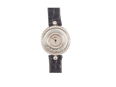 Chopard Happy Diamonds Watch Black Silver Online