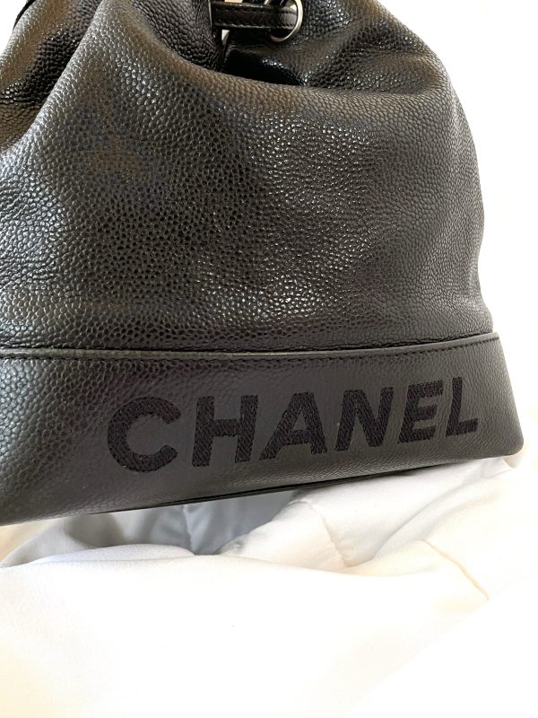 Chanel Caviar Chain Bucket Bag Cheap