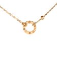 Cartier Love Necklace 2 Diamonds Yellow Gold hold Bel Cheap