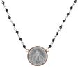 Bronzallure Black Spinel & Coin Necklace Sale