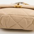 Chanel 19 Small Beige Lambskin Crossbody Bag Series 30 Discount