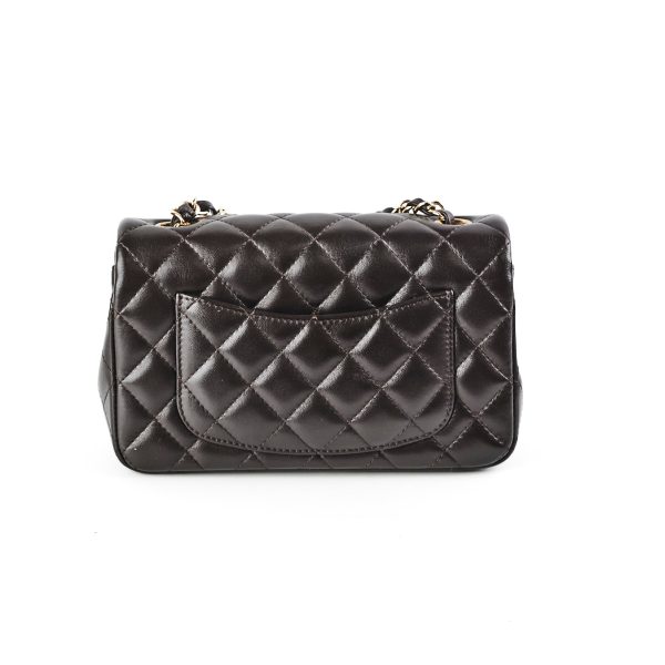 Chanel Mini Rectangular Dark Chocolate Microchip HOLD Sale