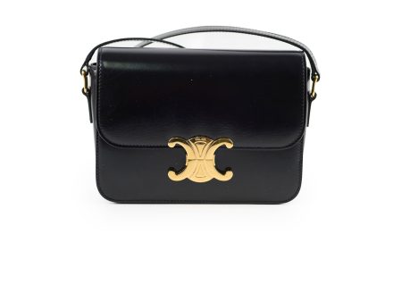 Celine Teen Triomphe Bag Black Hot on Sale