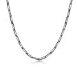 ETHOS BRUSHED GUN METAL PAPER CLIP CHAIN 24  Discount