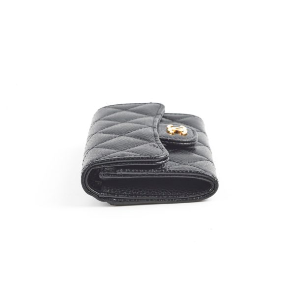 Chanel Flap Card Holder Caviar Black 29 Series Supply