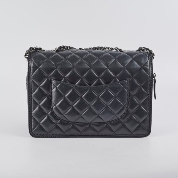 Chanel Large Seasonal Flap Black Lambskin Bag Hot on Sale