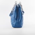 Christian Dior Cannage Leather Shopping Tote Blue Online Hot Sale