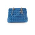 Christian Dior Cannage Leather Shopping Tote Blue Online Hot Sale