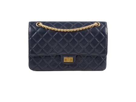 Chanel Reissue 226 Navy Calfskin - Series 24 Sale