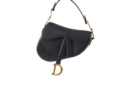 Christian Dior Mini Saddle Black Calfskin Sale