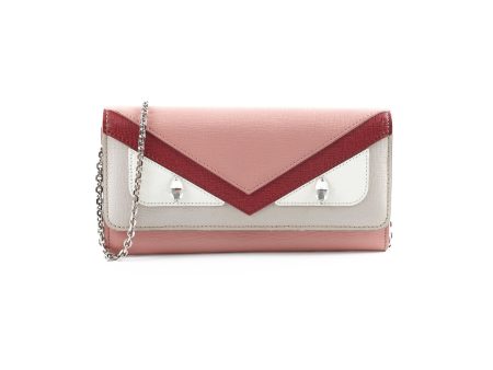 Fendi Continental Wallet On Chain Monster Pink Fashion