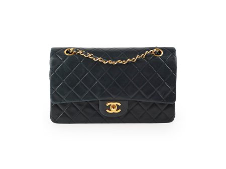 26 7 DOTD- Chanel Vintage Quilted Lambskin Medium Large Black 24K GHW Cheap