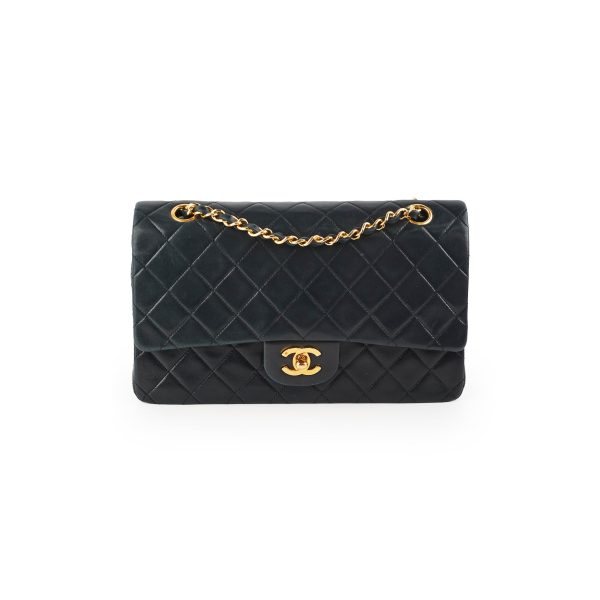 26 7 DOTD- Chanel Vintage Quilted Lambskin Medium Large Black 24K GHW Cheap