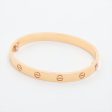 Cartier Love Rose Pink Gold Bracelet Size 17 Hot on Sale