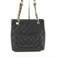 Chanel Caviar PST Petite Shopping Tote Black Online Hot Sale