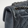 Chanel Classic Jumbo Flap Dark Blue Iridescent Caviar- Series 20 Cheap