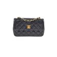 Chanel Vintage Matelasse Lambskin Bag Black For Discount