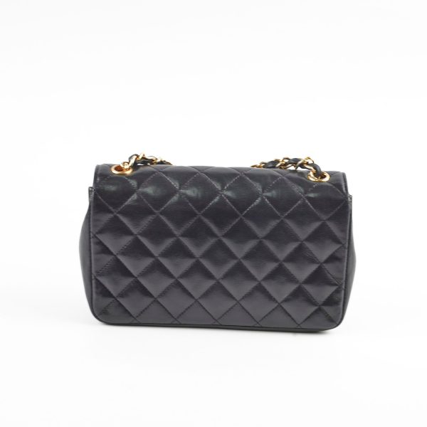 Chanel Vintage Matelasse Lambskin Bag Black For Discount