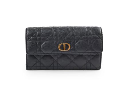 Christian Dior Caro Orchid Long Wallet Online Sale