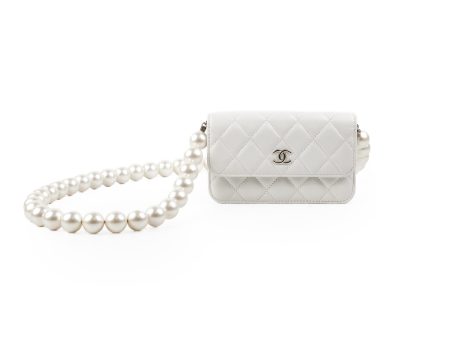 Chanel Pearl Crossbody Bag White 31 Series For Cheap