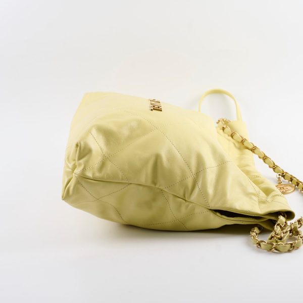 Chanel 22 Small Yellow Shoulder Bag - Microchipped Online