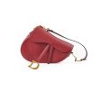 Christian Dior Saddle Bag Burgundy For Discount