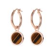 Bronzallure Alba Tiger s Eye Hoop Online Sale