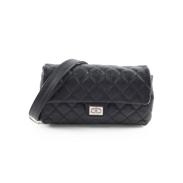 Chnael Mini Black Caviar Uniform Belt Bag Online now