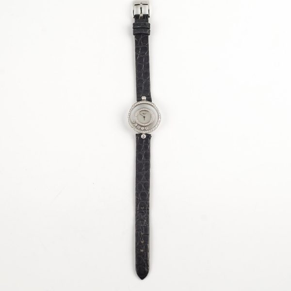 Chopard Happy Diamonds Watch Black Silver Online