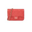 Chanel Classic Micro Clutch with Chain Red Online now