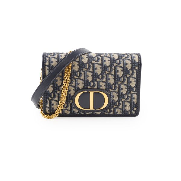 Christian Dior Montaigne Belt Bag with Chain Navy Online Sale