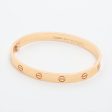 Cartier Love Rose Pink Gold Bracelet Size 17 Hot on Sale