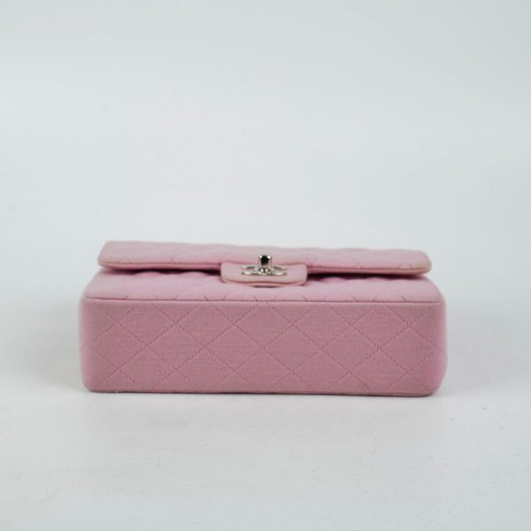 Chanel Classic Flap Small Pink Fabric - Series 6 Online now