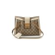 Deal of The Week - Gucci Small Padlock Shoulder Bag GG Supreme White For Cheap