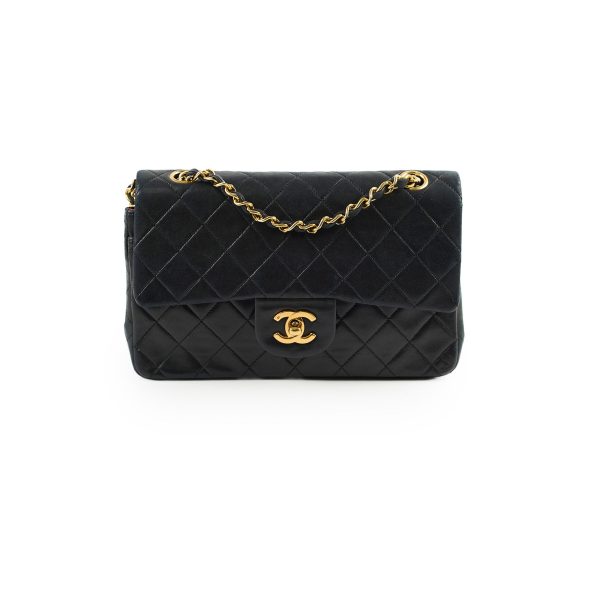 Chanel Vintage Classic Flap Small Lambskin Black - Series 1 Online Hot Sale