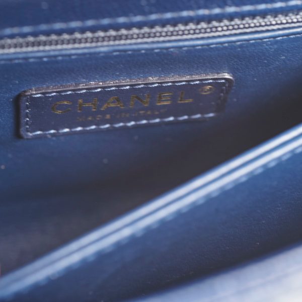 Chanel Coco Handle Small Caviar Navy - Microchipped For Sale