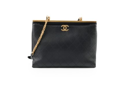 Chanel Calfskin Coco Luxe Large Tote Black - 25 Series Online Sale